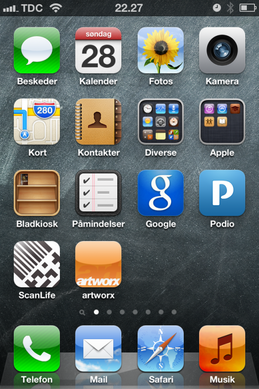 Nem branding af dit firma på Apple home screen